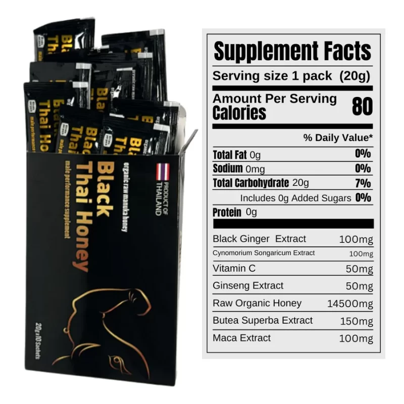 10Pcs Black Thai Honey - 20g - Image 2