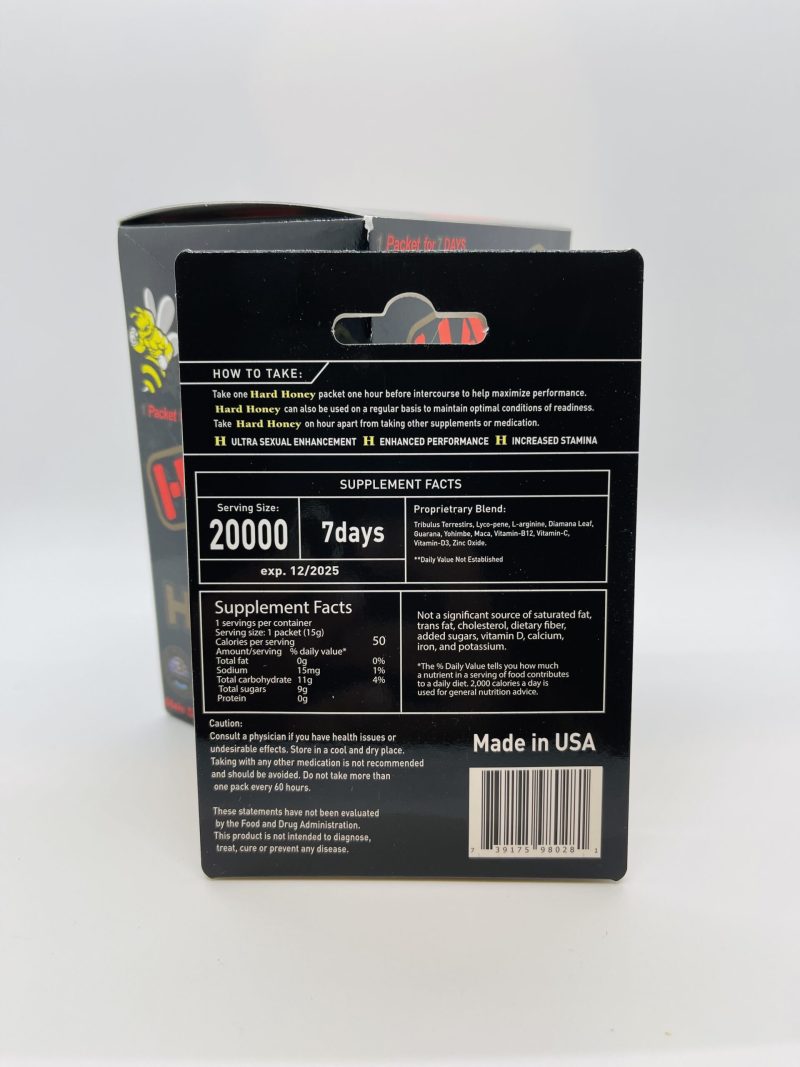 Box Of 6 HARD.., Honey For Men 20000 - Image 2